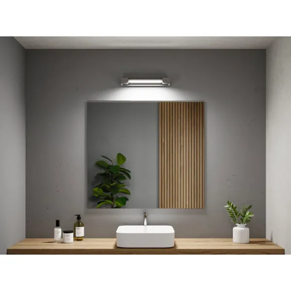 Kylpyhuoneen LED-seinävalaisin IP44 2700K 1000 lm 230V 11W himmennettävä mattapintainen alumiini LUCILLE