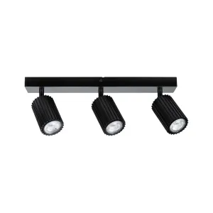 Spotlight GU10 3x10W Black LIRENA