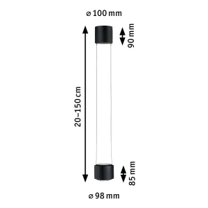 Siini rippvalgusti Aldan 750 lm 8,5 W hämardatav 230 V mattmust