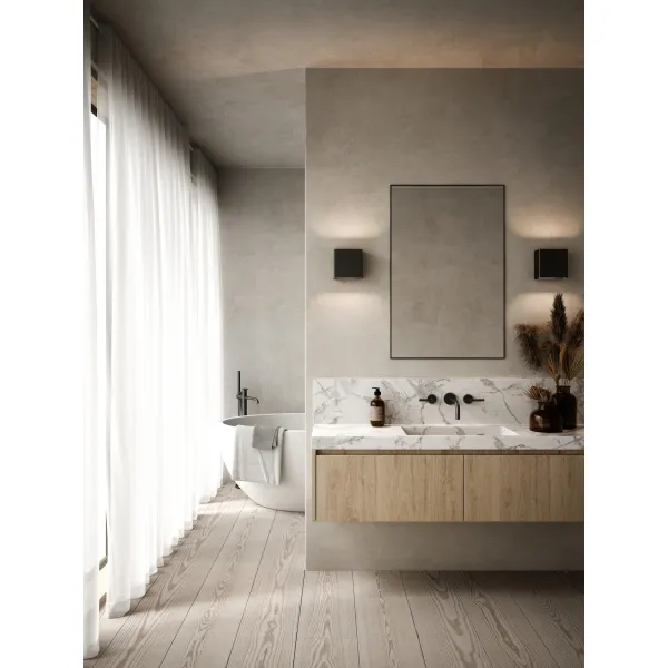 Sieninis šviestuvas juodas Turn