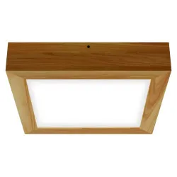 Paviršinis LED šviestuvas QUADRA WOODLINE 300x300 24W IP20 4000K 1430lm uosis