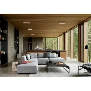 Pinnapealne LED laevalgusti QUADRA WOODLINE 300x300 24W IP20 4000K 1430lm saar