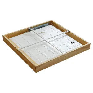 Pintavalaisin LED QUADRA WOODLINE 600x600 40W IP20 4000K 3320 lm saarni