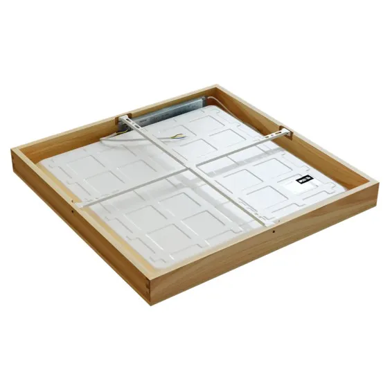 Pintavalaisin LED QUADRA WOODLINE 600x600 40W IP20 4000K 3320 lm saarni