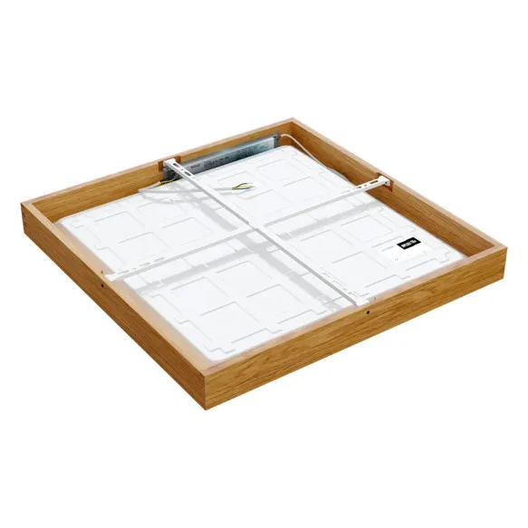 Pinnapealne LED laevalgusti QUADRA WOODLINE 600x600 40W IP20 4000K 3320lm tamm