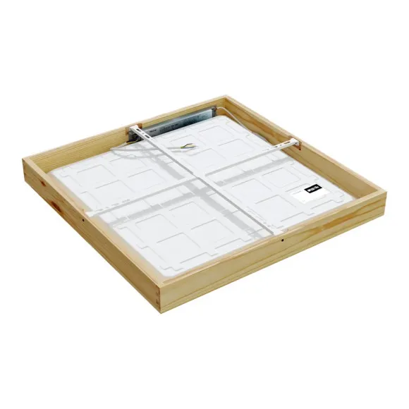 Ceiling light QUADRA WOODLINE 600x600 40W IP20 4000K 3320lm Pine