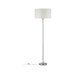 Põrandavalgusti kreem/harjatud teras max. 60 W E27 TESSA