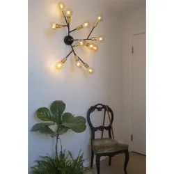 Sieninis šviestuvas 12 x E27 40W HERO