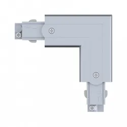 Liitoskulma L-mallinen sisäkäyttöön, hopea