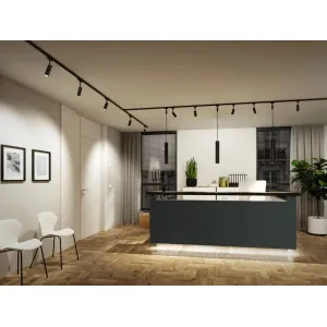 Rippvalgusti LED 10W GU10 matt must CATALEJO