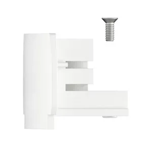 Lighting rail end cap White