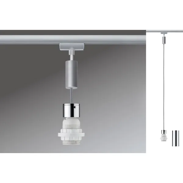 Gaismeklis iekarināms matēts hroms E27 20W EASY BASIC