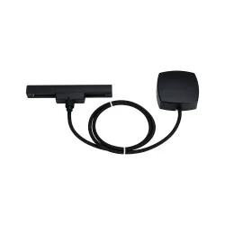 Bėgelių kabelio įvadas, matinė juoda