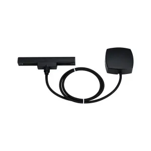 Bėgelių kabelio įvadas, matinė juoda