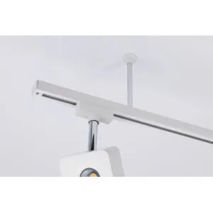 Kiskokiinnitteinen valkoinen ripustuskisko