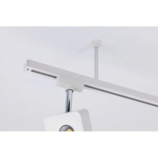 Kiskokiinnitteinen valkoinen ripustuskisko