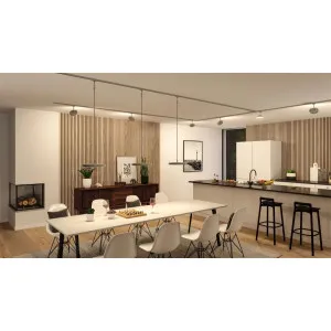 Ripplamp 3-Step-Dim matt kroom HILDOR