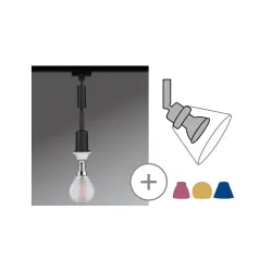 Sliedes gaismeklis iekarināms melns 20W E14 230V DECO SYSTEM