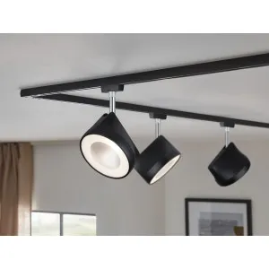 Bėgimo šviestuvas matinės juodos spalvos ARENA