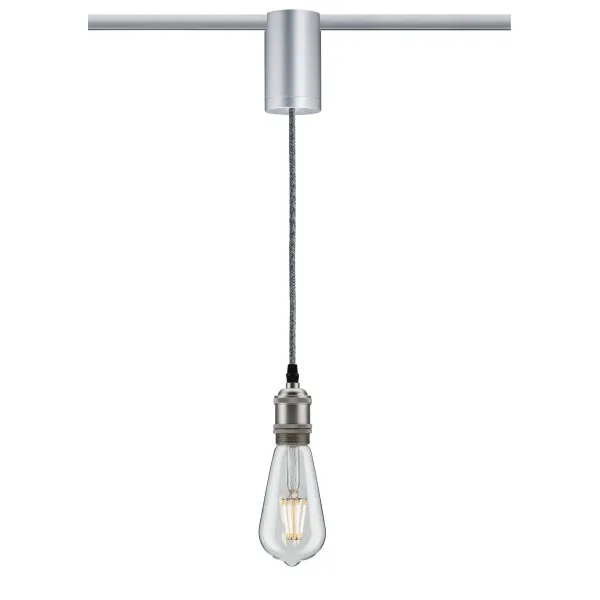 Universal matt chrome pendant adapter