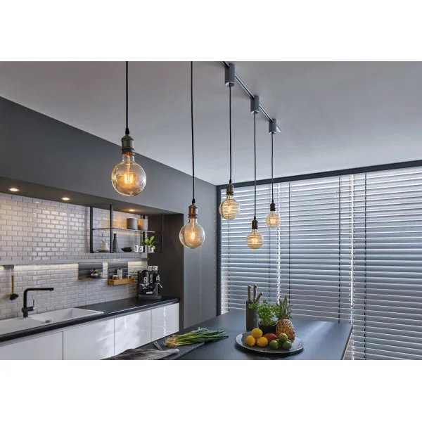 Universal matt chrome pendant adapter