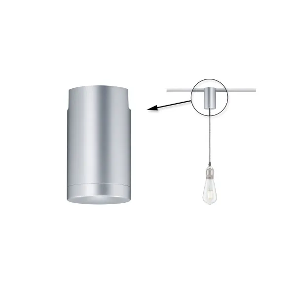Universal matt chrome pendant adapter