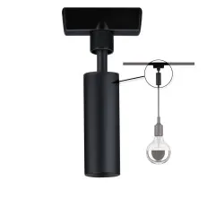 Universālais iekarināma gaismekļa adapteris melns