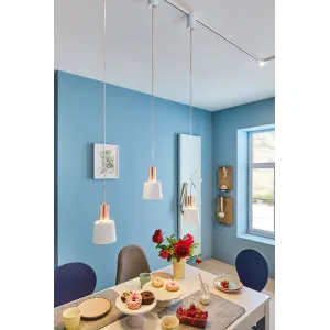 Universaalne valge riputatava valgusti adapter