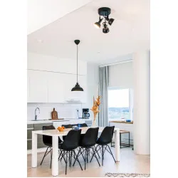 Lubinis šviestuvas 3x40W juodas TEODOR