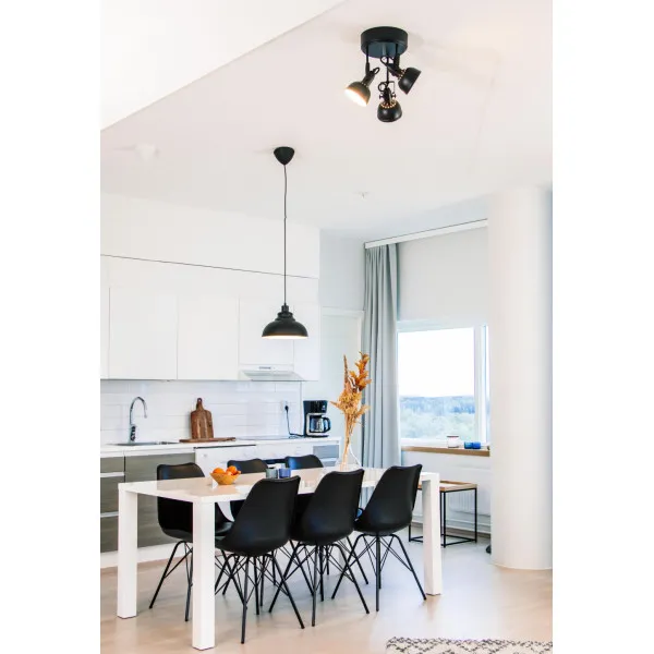 Kattovalaisin 3x40W musta TEODOR