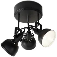 Spotlampa 3x40W melna TEODOR