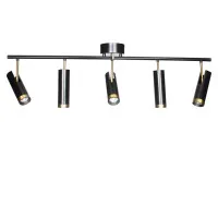 Ceiling light 5 x GU10 black PULS