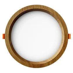 Sisevalgusti LED süvistatav RONDO WOODLINE 206 12W IP20 3000K 1211 lm, tammeviimistlus