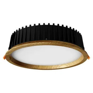 Įleidžiamas LED šviestuvas RONDO WOODLINE 264 18W IP20 3000K 1986 lm Ąžuolas
