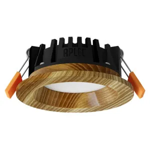 Upotettava LED-valaisin RONDO WOODLINE 90 3W IP20 4000K 195 lm Saarni