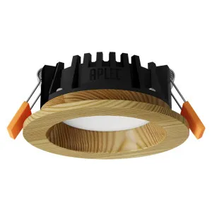 Upotettava LED-valaisin RONDO WOODLINE 90 3W IP20 4000K 195 lm Mänty