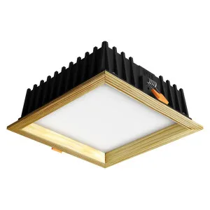 Süvistatav LED valgusti SQUARE WOODLINE 120x120 6W IP20 4000K 558lm Mänd