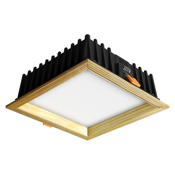 Süvistatav LED valgusti SQUARE WOODLINE 120x120 6W IP20 4000K 558lm Mänd
