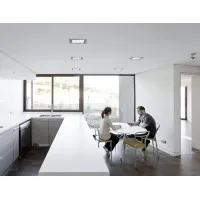 Įleidžiamas šviestuvas SQUARE 24W IP40 4000K 2300 lm standartinė sidabro spalva