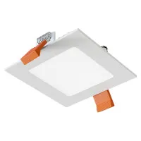 Įleidžiamas kvadratinis prožektorius 3W IP40 3000K 280 lm standartinė balta