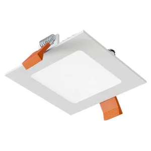 Įleidžiamas kvadratinis prožektorius 3W IP40 3000K 280 lm standartinė balta