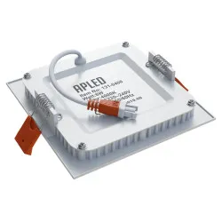 Įleidžiamas šviestuvas SQUARE 6W IP40 4000K 550 lm standartinė sidabrinė