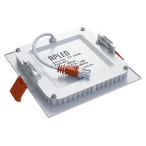 Įleidžiamas kvadratinis šviestuvas 6W IP40 3000K 550lm standartinė balta