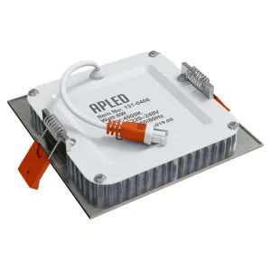 Įmontuojamas šviestuvas SQUARE 6W IP40 4000K 550 lm standartinė sidabrinė