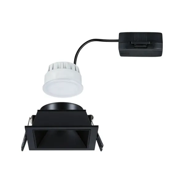 Recessed luminaire 3-Step-Dim Cole black IP44 SQUARE