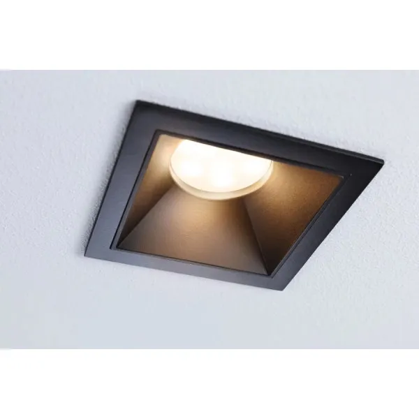 Recessed luminaire 3-Step-Dim Cole black IP44 SQUARE