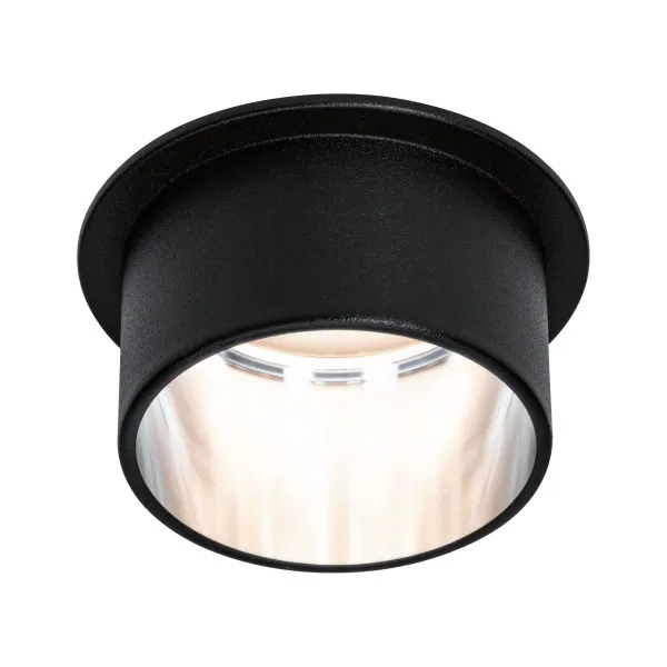 Iebūvējama lampa LED 6W Matēts melns#Matēts tērauds IP44 GIL