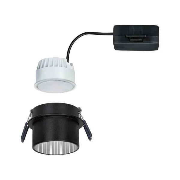 Iebūvējama lampa LED 6W Matēts melns#Matēts tērauds IP44 GIL