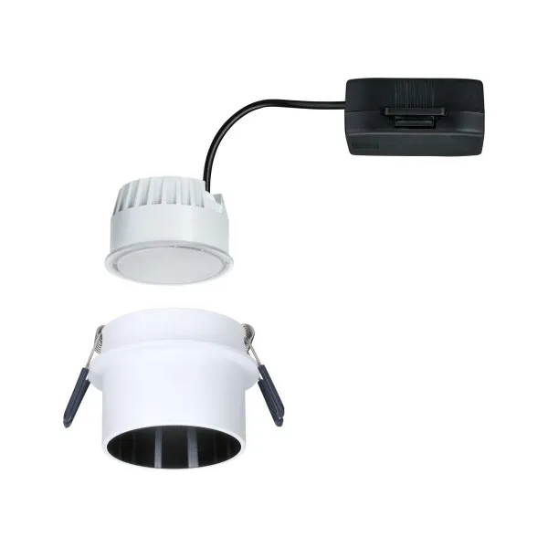 Iebūvējama lampa LED 6W Matēta balta#Melna matēta IP44 GIL