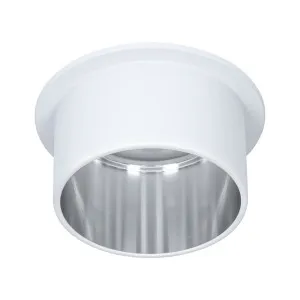 Iebūvējama lampa LED 6W Matēts balts#Matēts tērauds IP44 GIL